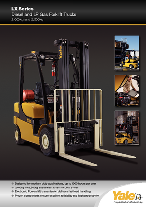 एलपीजी फोर्कलिफ्ट Yale GLP 25 LX