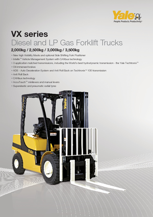 एलपीजी फोर्कलिफ्ट Yale GLP 25VX Productivity