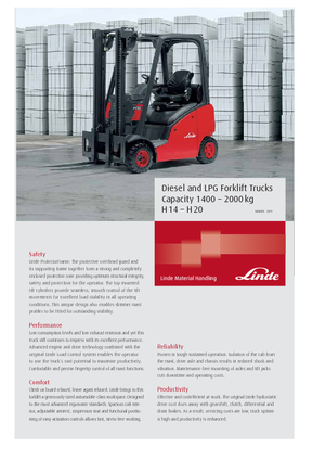 एलपीजी फोर्कलिफ्ट Linde H16T