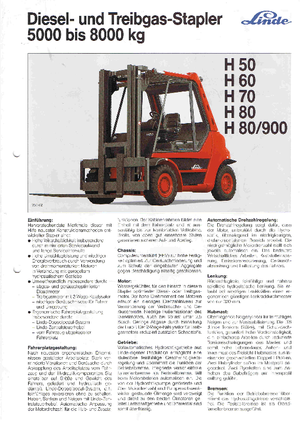 एलपीजी फोर्कलिफ्ट Linde H 70 T