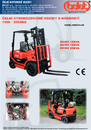 एलपीजी फोर्कलिफ्ट Belet MV 18 BVA