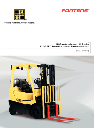 एलपीजी फोर्कलिफ्ट Hyster S2.0FT