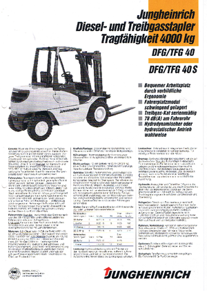 एलपीजी फोर्कलिफ्ट Jungheinrich TFG-40