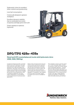 एलपीजी फोर्कलिफ्ट Jungheinrich TFG 425s
