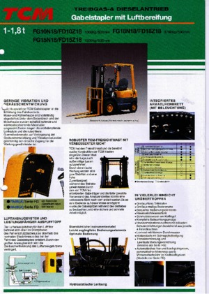 एलपीजी फोर्कलिफ्ट TCM FG 15 N 18 T