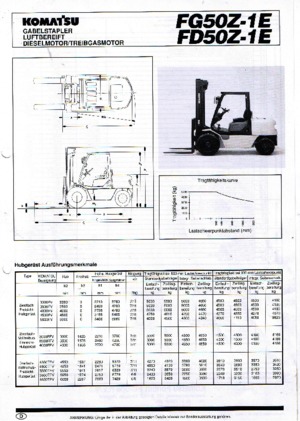 एलपीजी फोर्कलिफ्ट Komatsu FG 50 Z 1 E