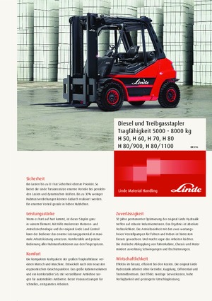 एलपीजी फोर्कलिफ्ट Linde H80/900T