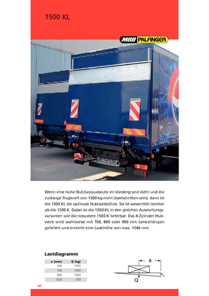 लोडिंग प्लेटफॉर्म MBB Palfinger 1500 KL