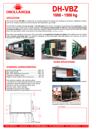 लोडिंग प्लेटफॉर्म Dhollandia DH-VBZ
