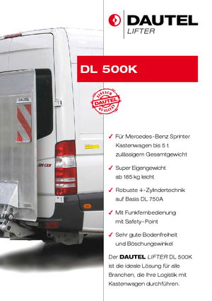 लोडिंग प्लेटफॉर्म DAUTEL DL 500 K/ 750 K