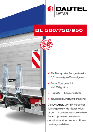 लोडिंग प्लेटफॉर्म DAUTEL DL 500 Variante B