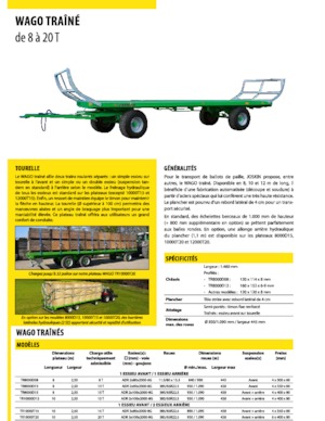 लो बेड ट्रेलर Joskin WAGO-LOADER LTR8000D13