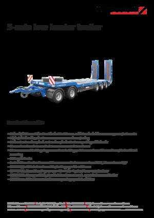 लोबेड ट्रेलर Schwarzmüller 5-axle low loader trailer