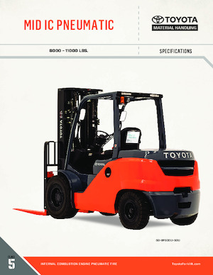 एलपीजी फोर्कलिफ्ट Toyota 50-8FG40U