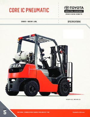 एलपीजी फोर्कलिफ्ट Toyota 8FGCSU20