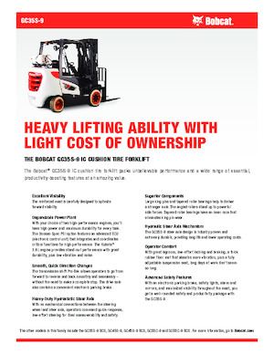 एलपीजी फोर्कलिफ्ट Bobcat GC35S-9