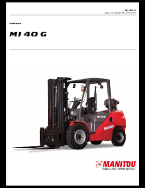 एलपीजी फोर्कलिफ्ट Manitou MI 40 G