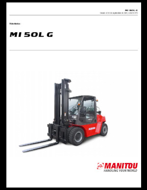एलपीजी फोर्कलिफ्ट Manitou MI 50 L G
