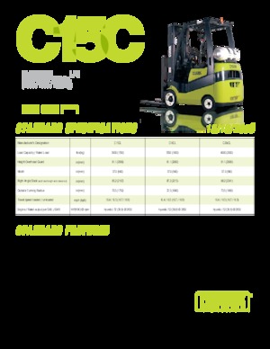 एलपीजी फोर्कलिफ्ट Clark C15CL