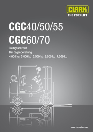 एलपीजी फोर्कलिफ्ट Clark CGC60 L