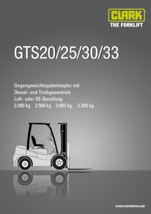 एलपीजी फोर्कलिफ्ट Clark GTS30 L