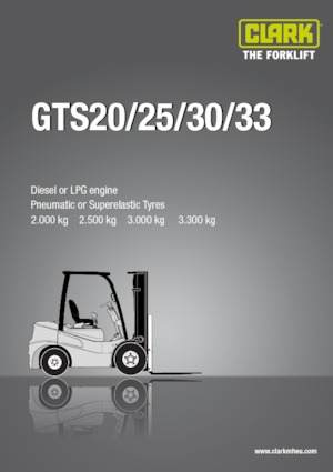एलपीजी फोर्कलिफ्ट Clark GTS33 L