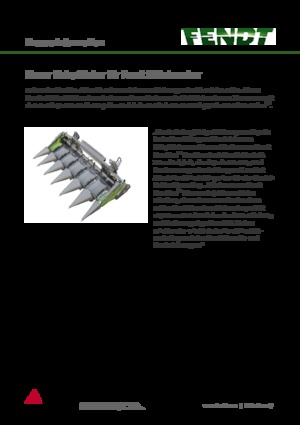 कंबाइन हार्वेस्टर मेज़ हेडर Fendt CornFlow 6Reihen 70cm