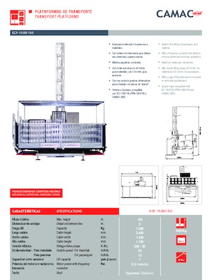 इंडस्ट्रियल होइस्ट CAMAC ECP 1500/150