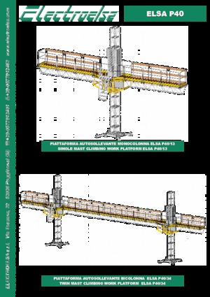 मास्ट क्लाइम्बिंग वर्क प्लेटफॉर्म Electroelsa ELSA P40