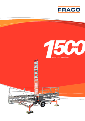 मास्ट क्लाइम्बिंग वर्क प्लेटफॉर्म Fraco FRSM 1500