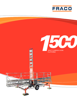 मास्ट क्लाइम्बिंग वर्क प्लेटफॉर्म Fraco FRSM 1500