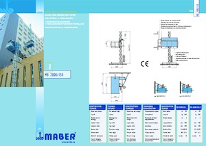 इंडस्ट्रियल होइस्ट Maber MB 2000/150