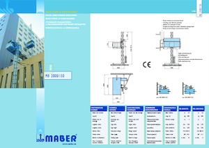 इंडस्ट्रियल होइस्ट Maber MB 2000/150-R