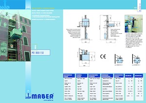 इंडस्ट्रियल होइस्ट Maber MB 800/150-S