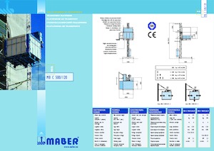 इंडस्ट्रियल होइस्ट Maber MB C 500/120-T