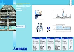 मास्ट क्लाइम्बिंग वर्क प्लेटफॉर्म Maber MB P 02/150