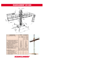मास्ट क्लाइम्बिंग वर्क प्लेटफॉर्म Scanclimber SC 1300 E