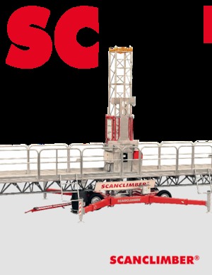 मास्ट क्लाइम्बिंग वर्क प्लेटफॉर्म Scanclimber Centum SC10000 