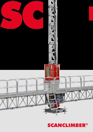 मास्ट क्लाइम्बिंग वर्क प्लेटफॉर्म Scanclimber Luna SC3500L 