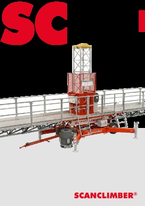 मास्ट क्लाइम्बिंग वर्क प्लेटफॉर्म Scanclimber Kosmos SC4000 