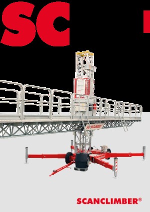 मास्ट क्लाइम्बिंग वर्क प्लेटफॉर्म Scanclimber Monster SC8000 