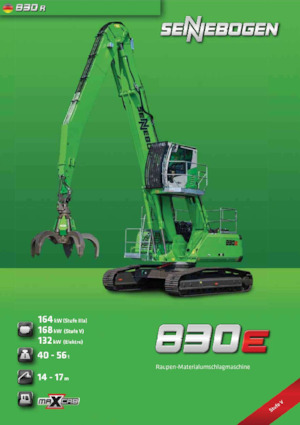 मटेरियल हैंडलर Sennebogen 830R E 