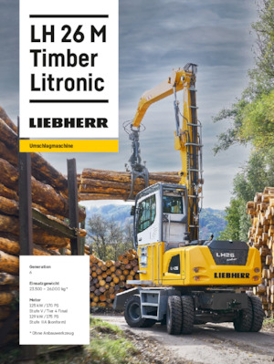मटेरियल हैंडलर Liebherr LH 26 M Timber Litronic