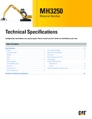 मटेरियल हैंडलर Caterpillar MH3250