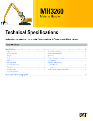 मटेरियल हैंडलर Caterpillar MH3260
