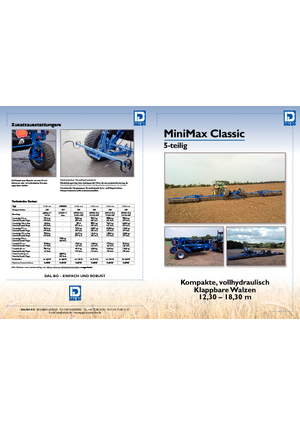 मीडो और फील्ड रोलर DAL-BO MiniMax Classic 18.3