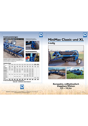मीडो और फील्ड रोलर DAL-BO MiniMax Classic 12.3 XL
