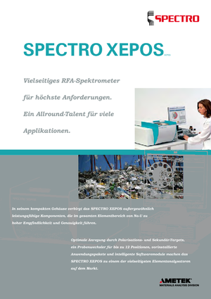 मेटल एनालाइज़र Spectro SPECTRO XEPOS
