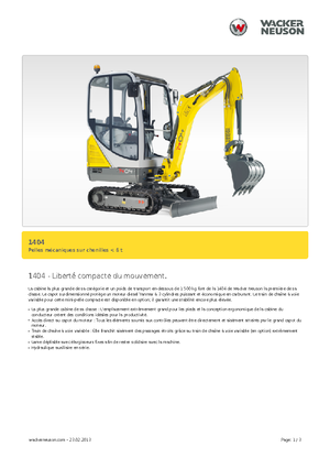 मिनी एक्सकेवेटर Neuson 1404