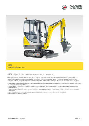 मिनी एक्सकेवेटर Neuson 1404